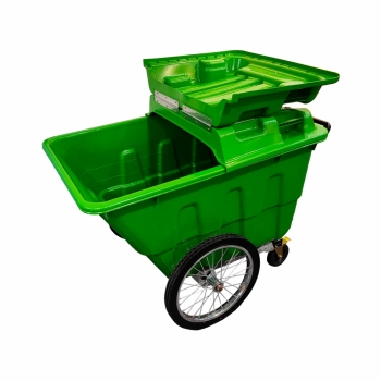 400L Mobile Garbage Trolley Bin 4-Wheel