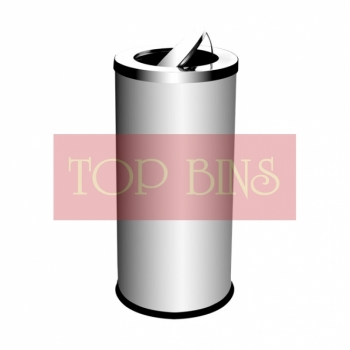 SS106 Stainless Steel Bin Round C/W Flip Top