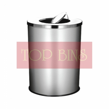 SS116 Stainless Steel Bin Round (XL) C/W Flip Top
