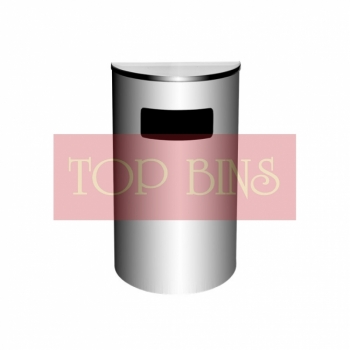SS104 Stainless Steel Bin Semi Round C/W Flat Top