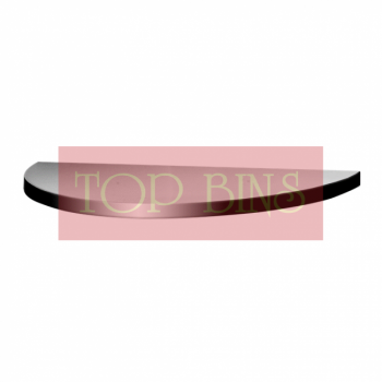 SS104 Stainless Steel Bin Semi Round C/W Flat Top