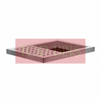 SS111-OA Stainless Steel Bin Rectangular C/W 3/5 Open Top & 2/5 Ashtray Top
