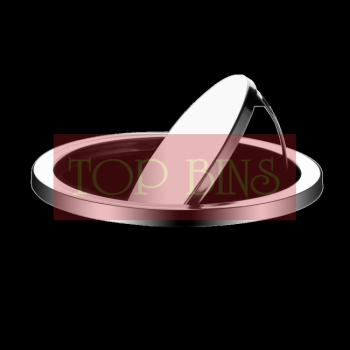 SS126-H Stainless Steel Bin Round C/W Flip Top