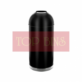 SS401 Bullet Bin - Black Powder Coated Bin Round C/W Open Top