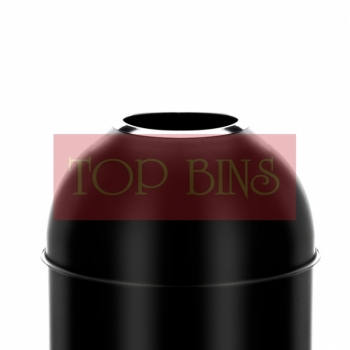 SS401 Bullet Bin - Black Powder Coated Bin Round C/W Open Top