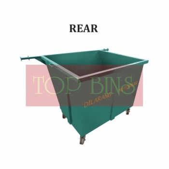 1100L Metal Leach Bin 4-Wheel