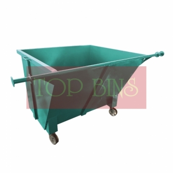 1100L Metal Leach Bin 4-Wheel