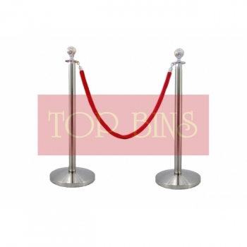 5ft Twist Velvet Rope C/W Gold Hook