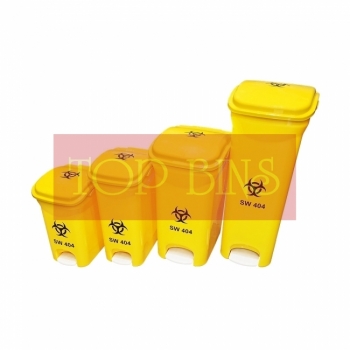 12L/15L/30L/40L Clinical Waste Pedal Bin - Rectangular