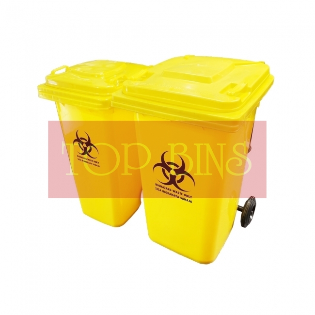 120L/240L Biohazard Mobile Garbage Bin 2-Wheel