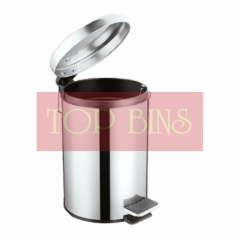 Stainless Steel Pedal Bin (Round) – 5L / 8L / 12L / 20L / 30L