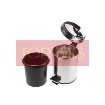Stainless Steel Pedal Bin (Round) – 5L / 8L / 12L / 20L / 30L