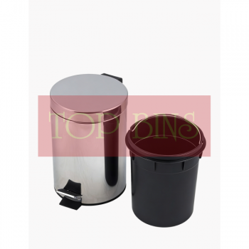Stainless Steel Pedal Bin (Round) – 5L / 8L / 12L / 20L / 30L