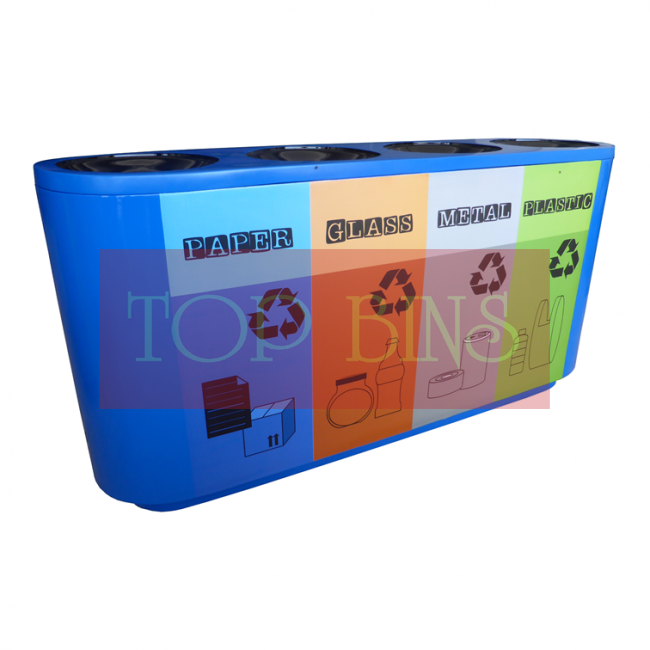 Joint Recycle Bin 4-in-1 c/w Inner Bin