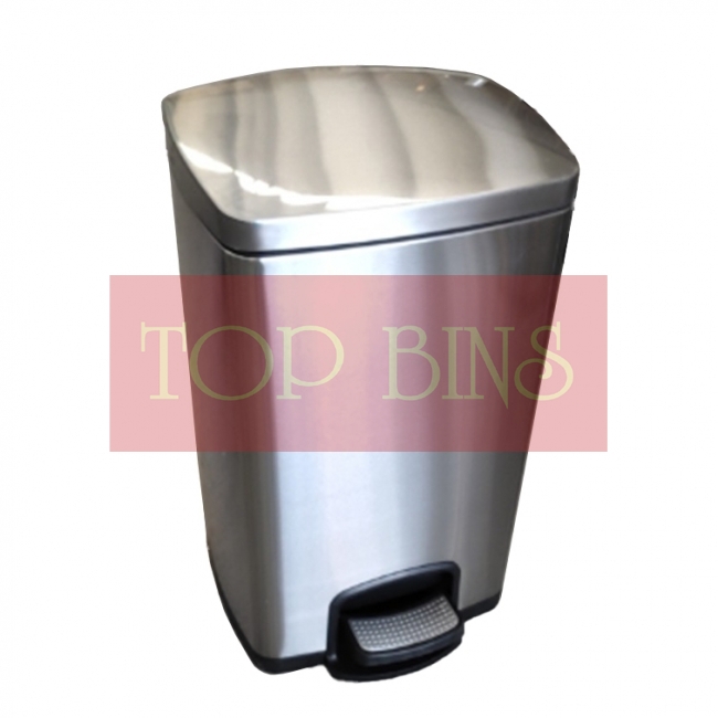 Stainless Steel Pedal Bin (Square) – 20L / 30L