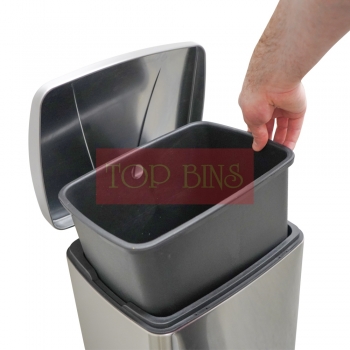 Stainless Steel Pedal Bin (Square) – 20L / 30L