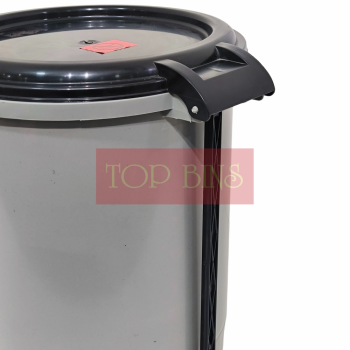 Plastic Round Pedal Bin – Grey | 10L