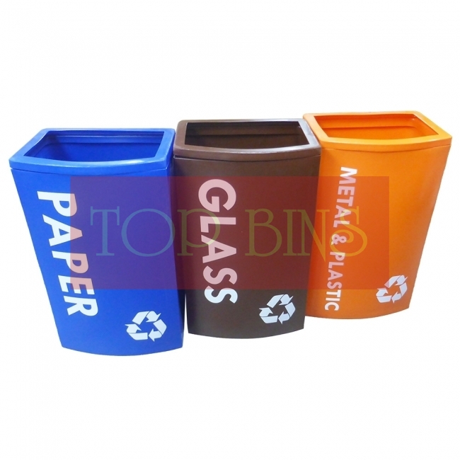 Initial OT 120 LL-Recycle Bin 3-in-1 c/w Bag Holder