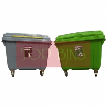 660L|M2W| Recycle Mobile Garbage Bin 2-in-1W
