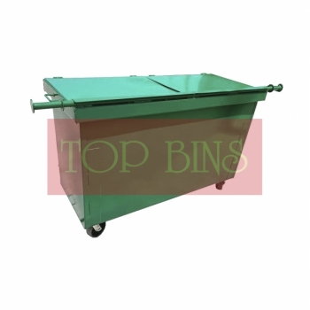 Metal Leach Bin 4-Wheel 660L c/w Cover (Ipoh Only)