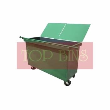 Metal Leach Bin 4-Wheel 660L c/w Cover (Ipoh Only)