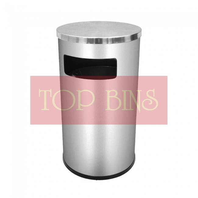 SS107-FT Stainless Steel Bin Round C/W Flat Top