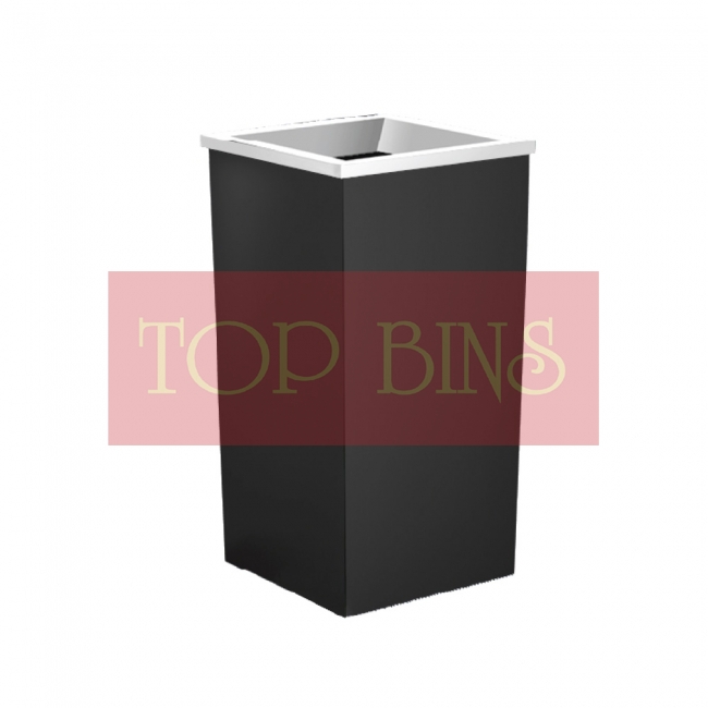 SS110-LB Powder Coated Bin Square C/W Open Top