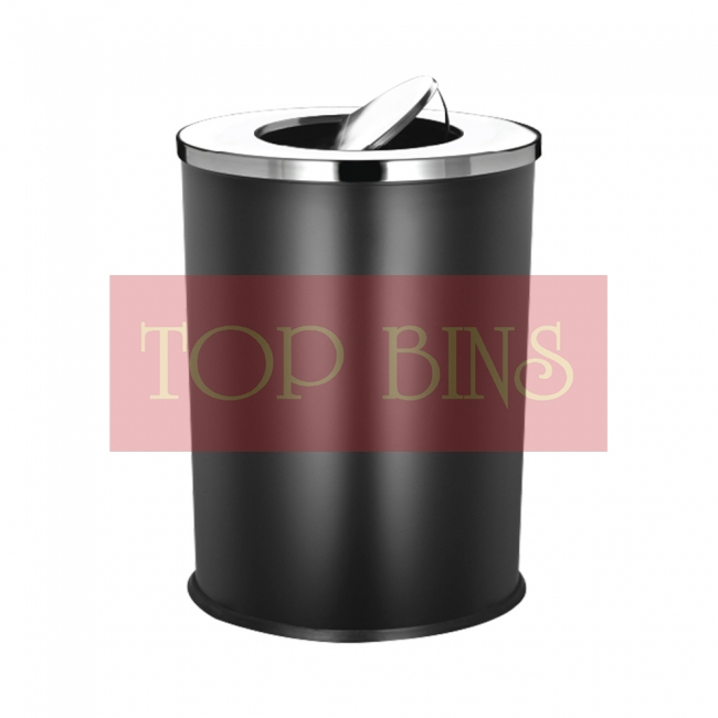 SS116-B Powder Coated Bin Round (XL) C/W Flip Top