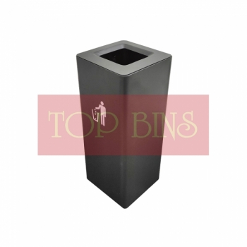 SS402 Black Menara Bin c/w Open Top