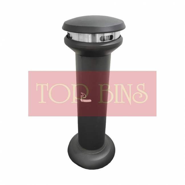 AT003 Powder Coated Ashtray Stand Round (UFO)