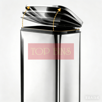 Stainless Steel Pedal Bin (Rectangular) – 50L