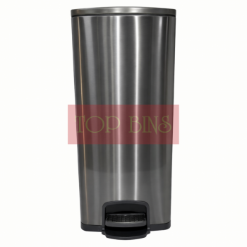 Black Dyed Stainless Steel Pedal Bin (Square) – 20L / 30L