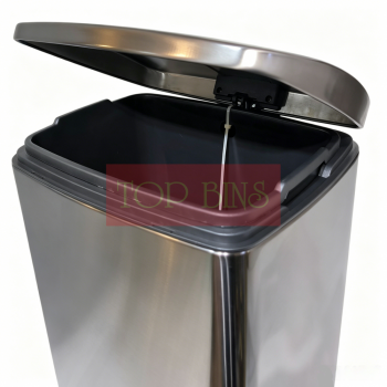 Black Dyed Stainless Steel Pedal Bin (Square) – 20L / 30L