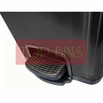 Black Dyed Stainless Steel Pedal Bin (Square) – 20L / 30L