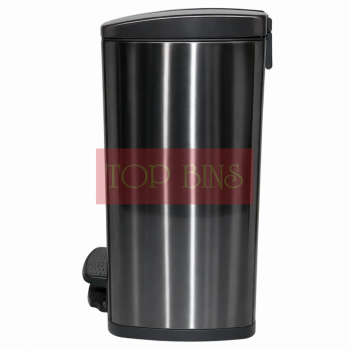 Black Dyed Stainless Steel Pedal Bin (Square) – 20L / 30L