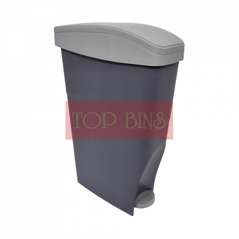 WC Cubicle Pedal Bin | Grey | 17L