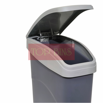 WC Cubicle Pedal Bin | Grey | 17L