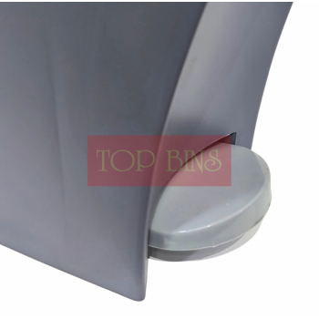 WC Cubicle Pedal Bin | Grey | 17L
