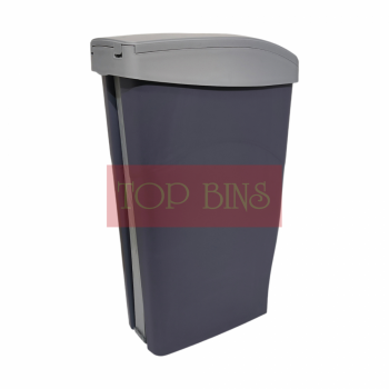 WC Cubicle Pedal Bin | Grey | 17L