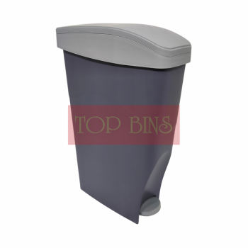 WC Cubicle Pedal Bin | Grey | 17L